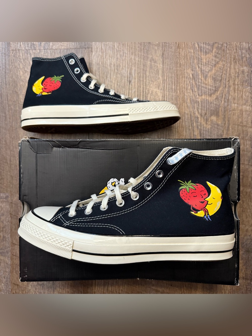 Sky High Farm Workwear x Converse Chuck 70 Strawberry Moon Black